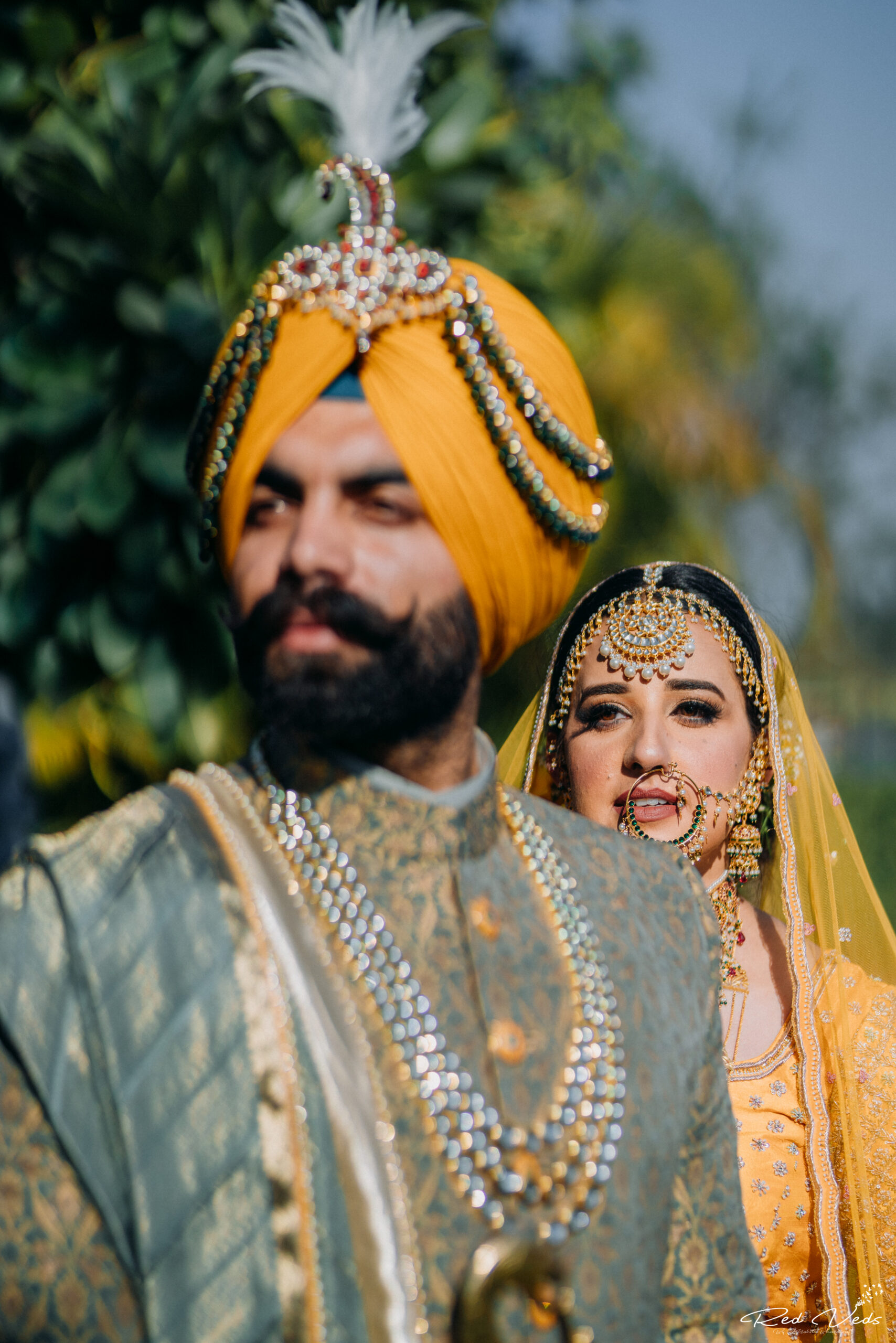 This Bride Stole Our Breath With Her Traditional Red Lehenga & Bridal Look  - Witty Vows | Indian wedding poses, Indian bride photography poses, Wedding  couple poses
