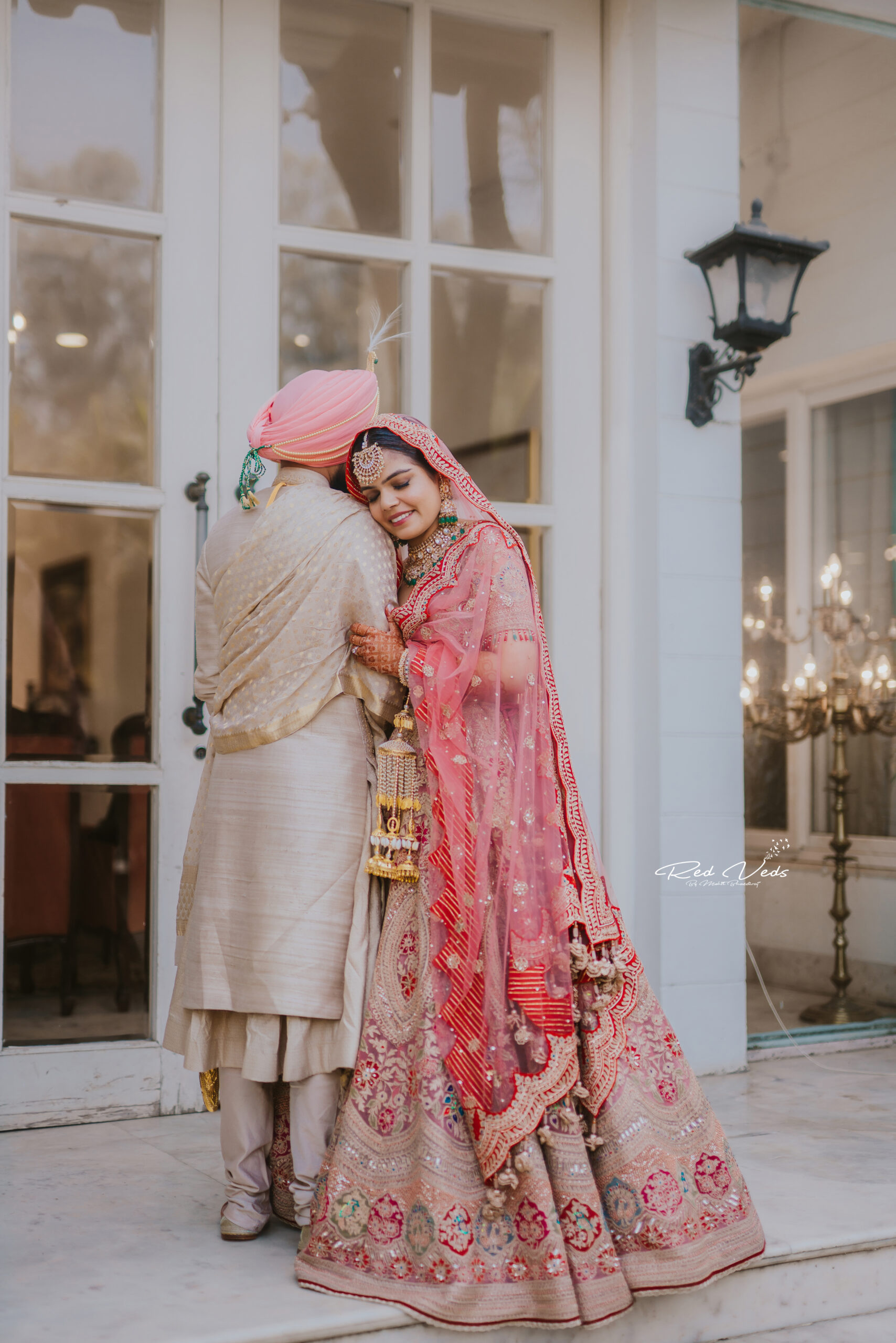 Designer Lehenga | Indian wedding poses, Indian bride poses, Bride groom  photoshoot