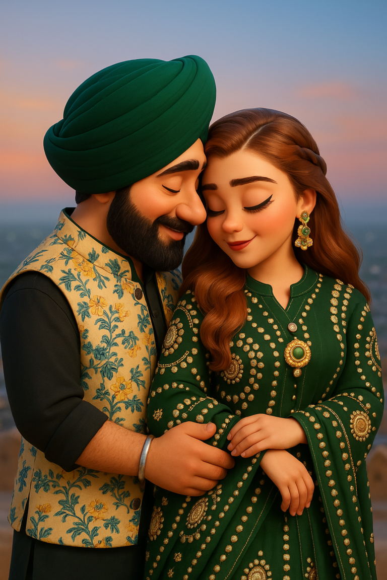 ai photo editor​, ai photo generator, ai image generator​, Studio Ghibli image, Couple Poses